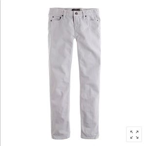 Cropped matchstick jean in garment-dyed denim